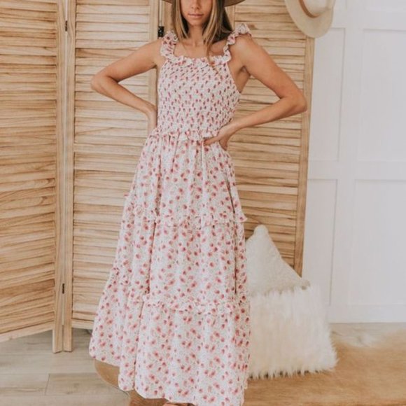 One Loved Babe Floral Maxi Sundress - Picture 1 of 1